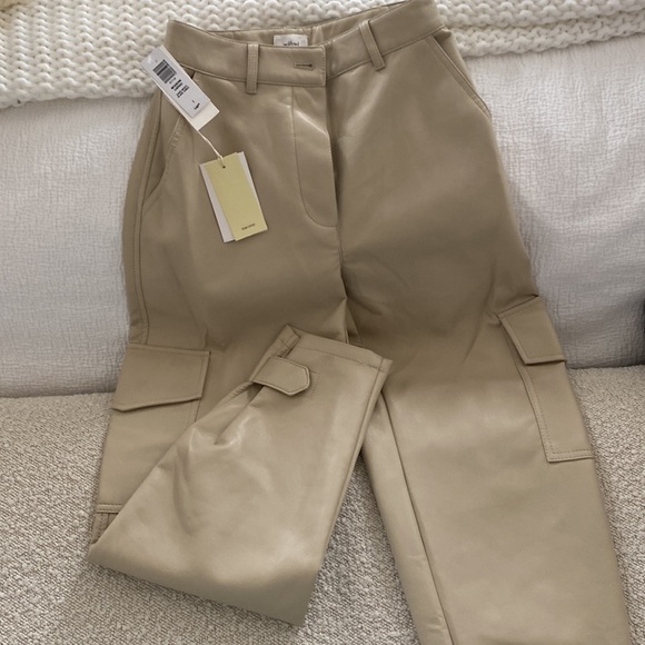 NWT ARITIZIA WILFRED MODERN CARGO LEATHER - Picture 1 of 5